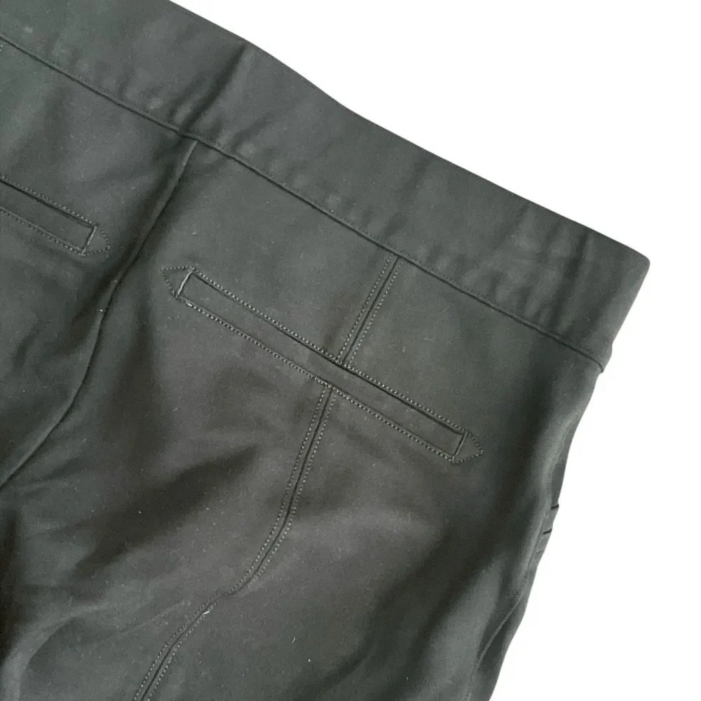SPANX The Perfect Back Seam Skinny Ankle Pants Black Size Large